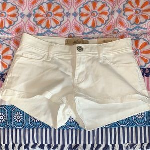 Brand new never worn white jean shorts